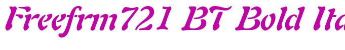 Freefrm721 BT Bold Italic